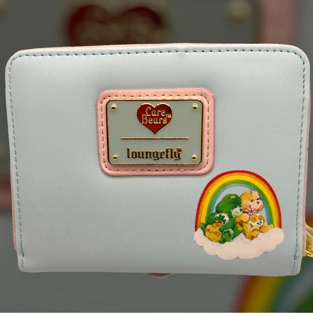 Loungefly Care Bears Cloud Party Zip Around Wallet